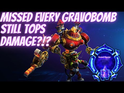 Gazlowe Gravobomb - HOW TO MISS EVERY GRAVOBOMB AND STILL BE TOP DAMAGE!  - Grandmaster Storm League