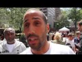 JAMES DeGALE REACTS TO WEIGH IN WITH AS.