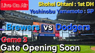 【ライブ配信】対ミルウォーキー・ブリュワーズ〜シリーズ最終戦〜大谷翔平選手は1番指名打者で出場⚾️山本由伸投手は先発投手で出場⚾️まもなくゲートオープン⚾️