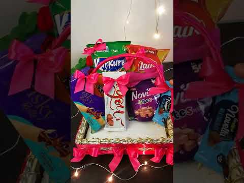 Birthday gift basket /Chocolate gift basket /Anniversary gift ideas/basket decoration idea