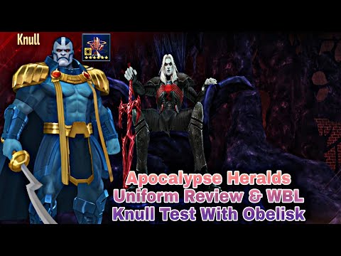 Apocalypse Heralds Uniform Review & WBL Knull Test With Obelisk - Marvel Future Fight