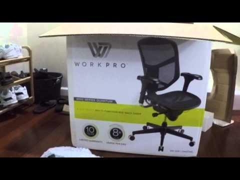 Unboxing of workpro 9000 series quantum black mesh office ch...
