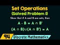 Set Operations (Solved Problem 1)