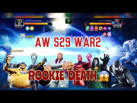 AW S29 WAR2 😱 ROOKIE DEATH | MARVEL CONTEST OF CHAMPIONS