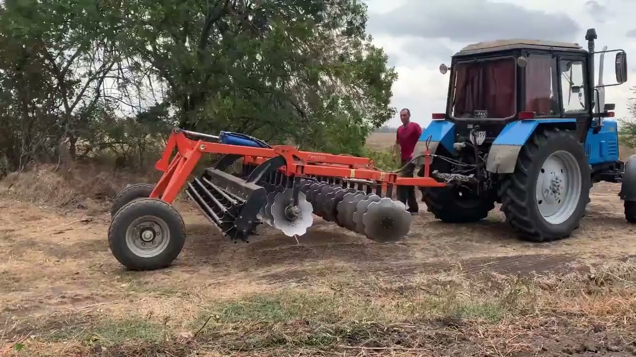 ❗️Борона дисковая Favorit 3.2 и МТЗ 💪 Обзор (по подсолнуху и стерни) ‼️