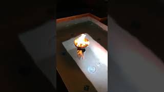 Floating Fire Bowl From EasyFirePits.com utilizing our REGDTA + B4BK Fire Bowls!