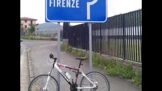 preview picture of video 'Springtime bike ride from Florence to Pontassieve Tuscany Italy'