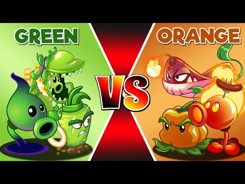 Plants Vs Zombies 2 Team GREEN Vs ORANGE Team Plant Vs Team Plant-That Team Can Win? PvZ 2