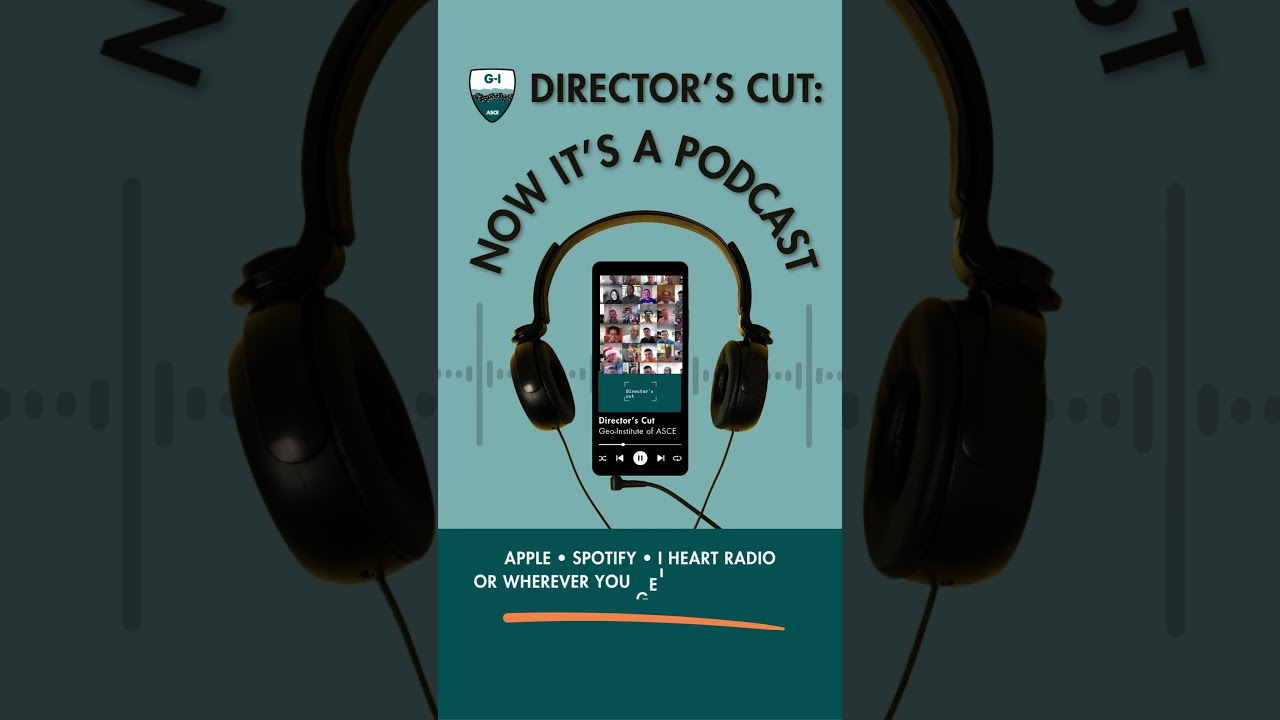 Director's Cut: It's a podcast now, too! #geotechnical #geotechnicalengineering #civilengineering