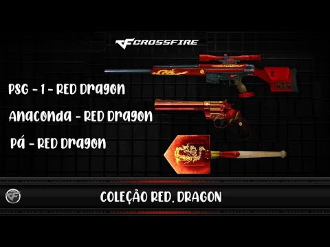 Crossfire - (PSG - 1 - RED. Dragon - Anaconda - RED. Dragon - Pá - RED. Dragon) Coleção RED. Dragon