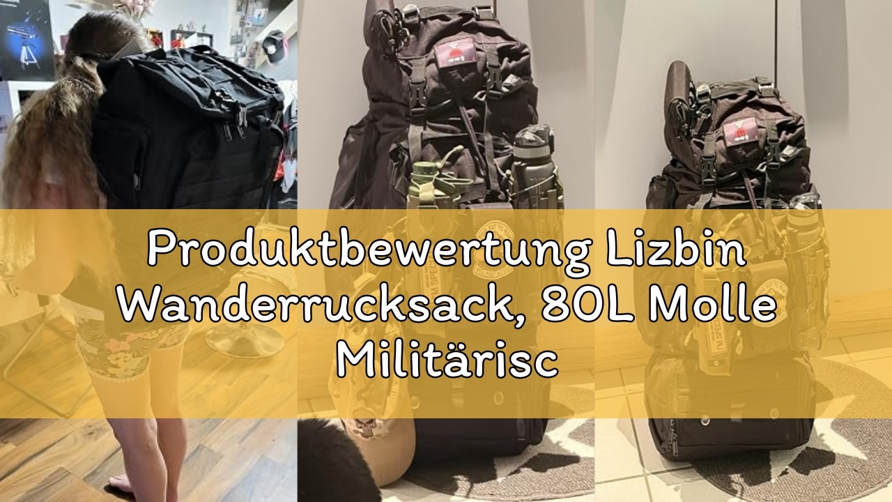 Lizbin 80L 몰리 전술 배낭 살펴보기