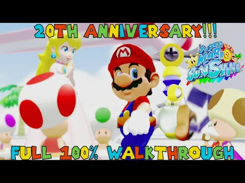 Super Mario Sunshine Full Game (100%) Walkthrough (120 Shine Sprites)
