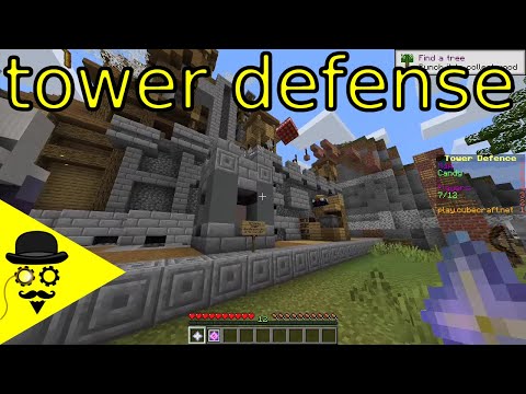 Trying Minecraft Tower Defense on the Cubecraft Server