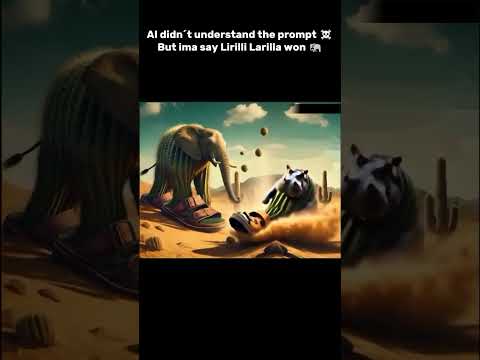 Lirilli Larila vs il cacto hipopotoma⚔️ #shorts #brainrot #fight #clash #memes