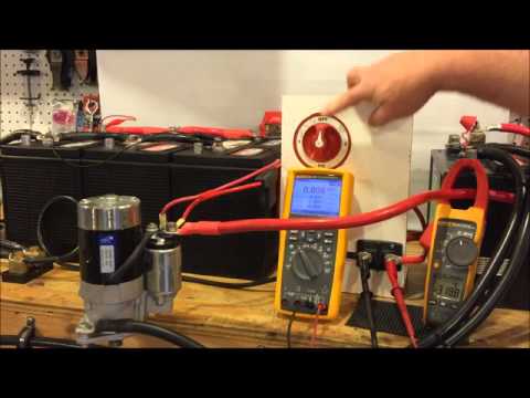 Voltage Transients in a Marine Battery System