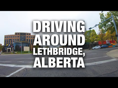 Driving around Lethbridge, Alberta