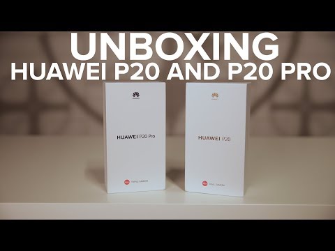 Unboxing the Huawei P20 and P20 Pro