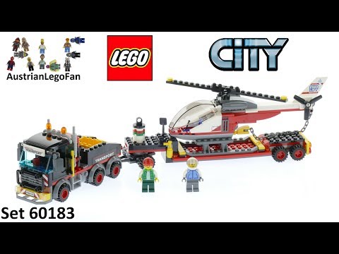 Vidéo LEGO City 60183 : Le transporteur d'hélicoptère