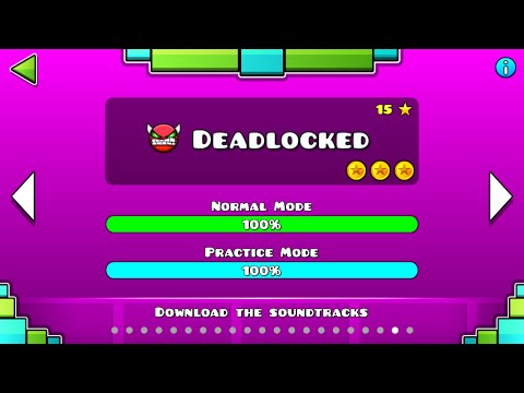 Geometry Dash - Deadlocked (All coins) (Demon level)