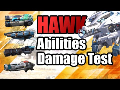War Robots : Hawk 12mk2 Abilities Damage Test