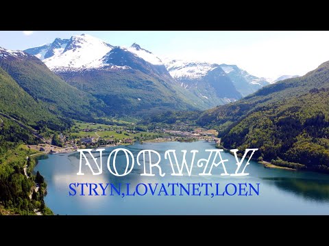 Stryn,Lovatnet and Loen Horizon View & Amazing Nature of NORWAY, Mai 2023 4K DRONE