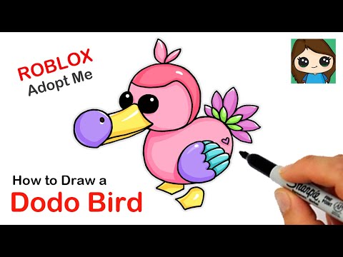 How to Draw a Dodo Bird | Roblox Adopt Me Pet