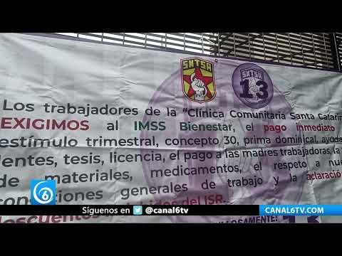 Trabajadores del sector salud piden pago de prima dominical a IMSS Bienestar