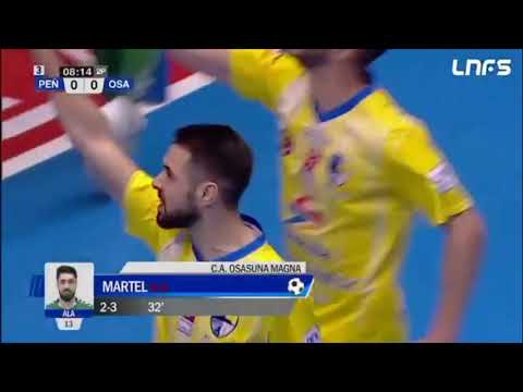 Detalle de Hugo Bernárdez que acaba en gol frente CD Xota   COPA LNFS