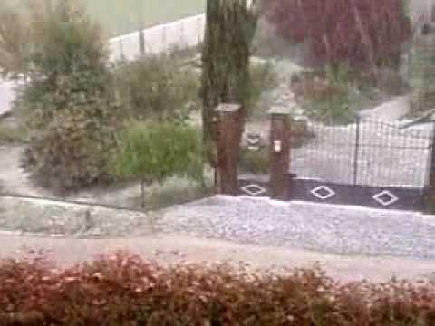 Occhieppo Inferiore, grandinata del 04.05.09