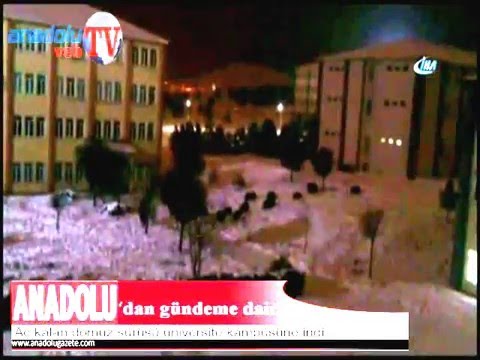 Cumhuriyet Üniversitesinde beklenmedik manzara