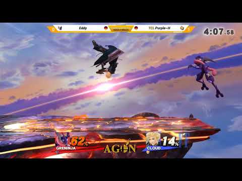 AGON N2 - TCL | Purple~H (Cloud) Vs. Eddy (Greninja) - Winners Quarters - Smash 4 Singles