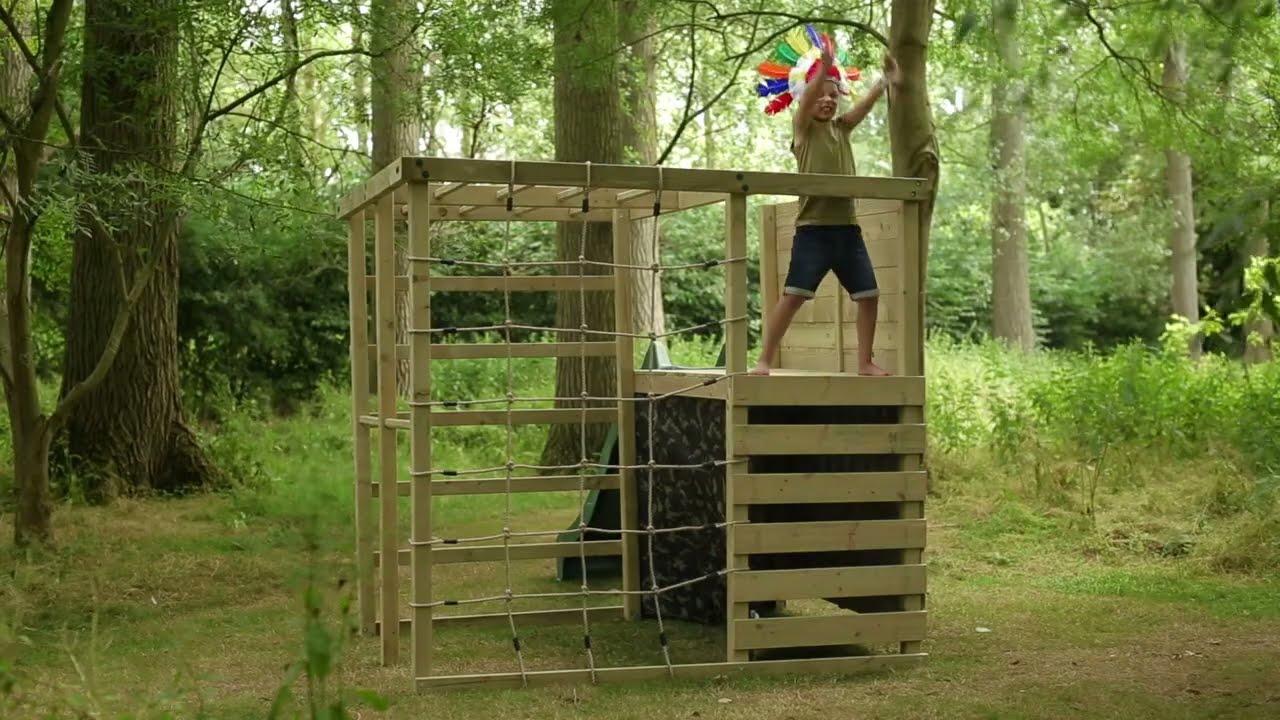 Plum Climbing Cube Wooden Play Centre