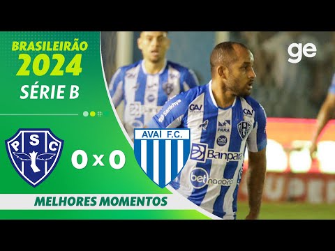 Gols e lances de Paysandu x Avaí