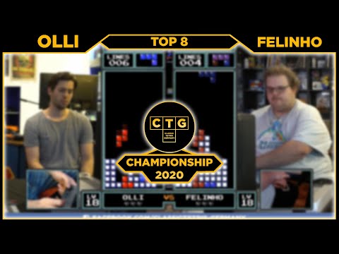 CTGC 2020 - Top 8 (Olli vs. Felinho) - Classic Tetris Germany Championship 2020 - Top 8
