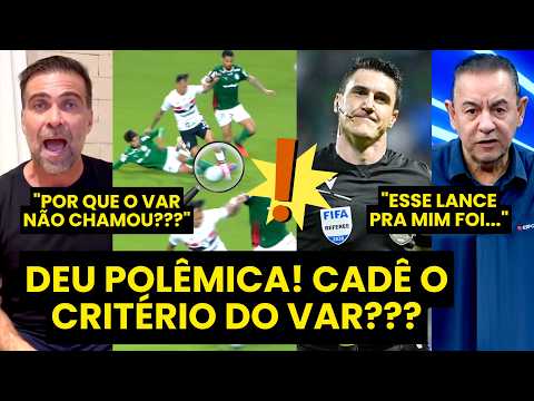 “OLHA ISSO! POR QUE O VAR NÃO CHAMOU??? CADÊ O CRITÉRIO???” LANCE POLÊMICO em PALMEIRAS X SÃO PAULO!