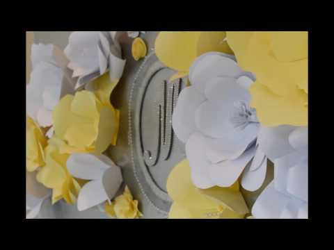 Paper flower wall