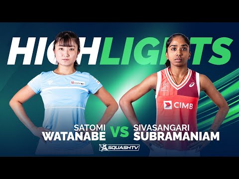 🇯🇵 Watanabe v Subramaniam 🇲🇾 | PSA Squash Tour Finals 2024/25 | RD3 HIGHLIGHTS