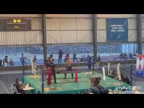Championnat de la Réunion kick boxing classe A 2021/2022 novembre K.O Bryan Refesse VS Virginie