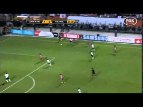 Corinthians 2x0 Nacional PAR - melhores momentos Libertadores 2012