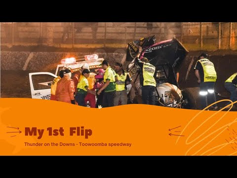 Thunder on the Downs Toowoomba speedway- my 1st flip.