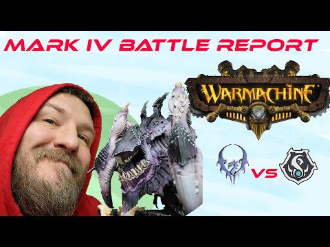 Warmachine Everblight Vs  Retribution 75 point battle report Modified Mark 4 Mk IV