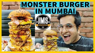 BEST BURGER IN MUMBAI | JIMIS Burger | Monster Burger in Mumbai | Largest Burger | The Jawbreaker