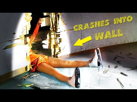 Figure Skaters Crashes into Wall Compilation