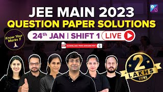 JEE Main 2023 Question Paper Solutions |24th Jan Shift 1 |JEE Main 2023 Paper Analysis with Solution