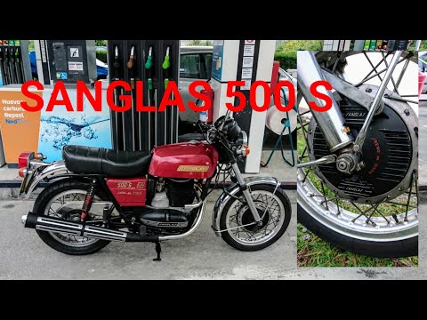 CÓMO es la MOTO SANGLAS 500 S La mejor moto española y su raro freno “in board” Prueba en marcha
