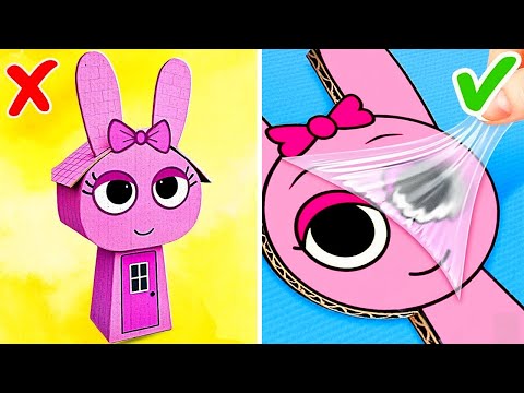 DIY Cardboard SPRUNKI vs Paper INCREDIBOX SPRUNKI! *Cool Gamebook & Fun Crafts*