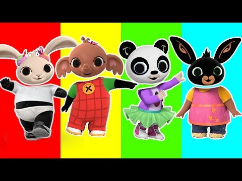 BING BUNNY Finger Family Nursery Rhymes Learn Colours and Toy Surprises
