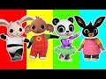 BING BUNNY Finger Family Nursery Rhymes Learn Colours And Toy Surprises