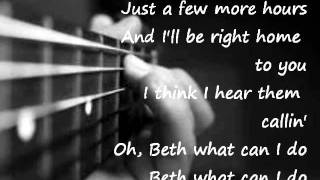 Beth Glee version with lyrics