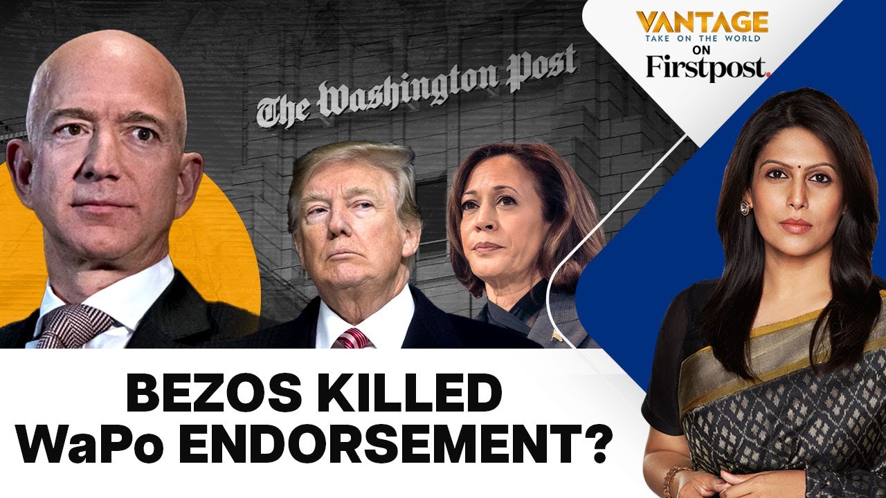 Did Trump and Bezos Force Washington Post to not Endorse Harris? | Vantage with Palki Sharma
